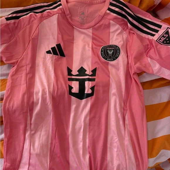 Miami Inspired Pink Soccer Jersey - Picture 1 of 4